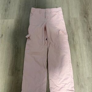 Girls Abercrombie Light Pink Cargo Pants